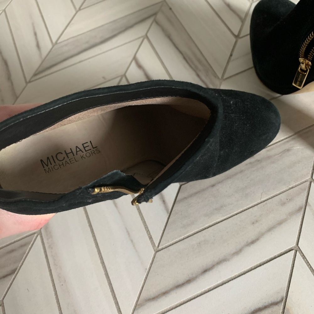 Michael Kors Black Suede Booties - Picture 7 of 9